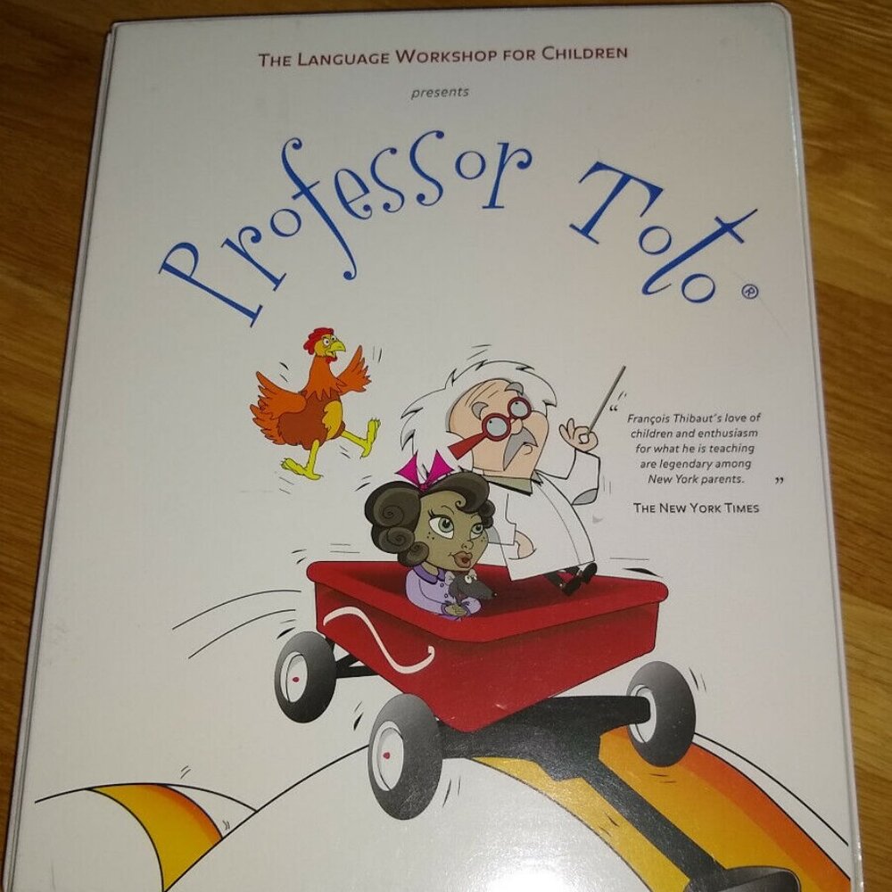 Sing and Learn French with Professor Toto by Francois Thibaut 2003 DVD/CD Kit